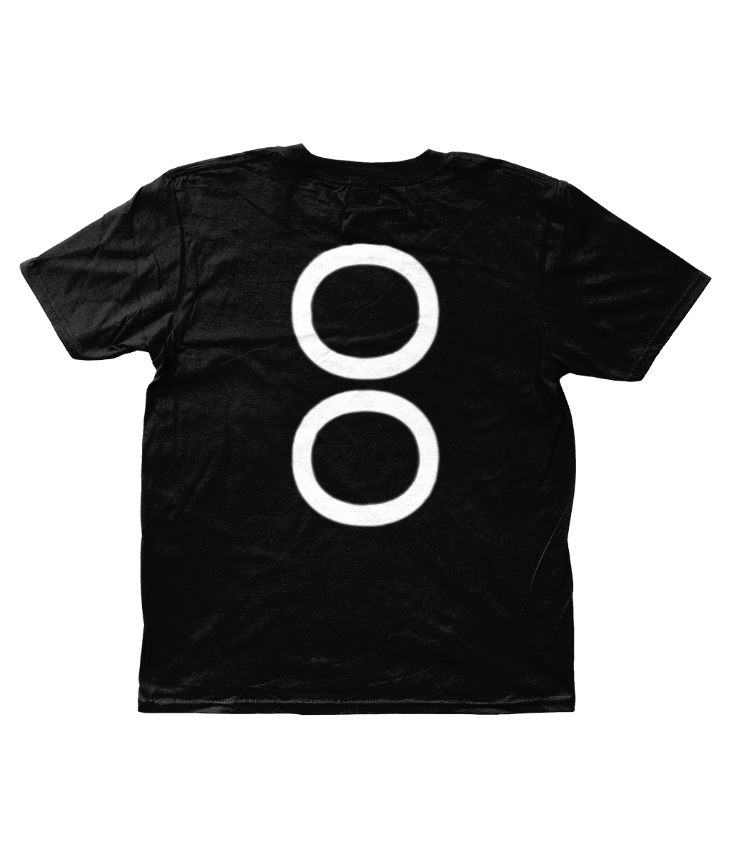 kids double O main logo t shirt black