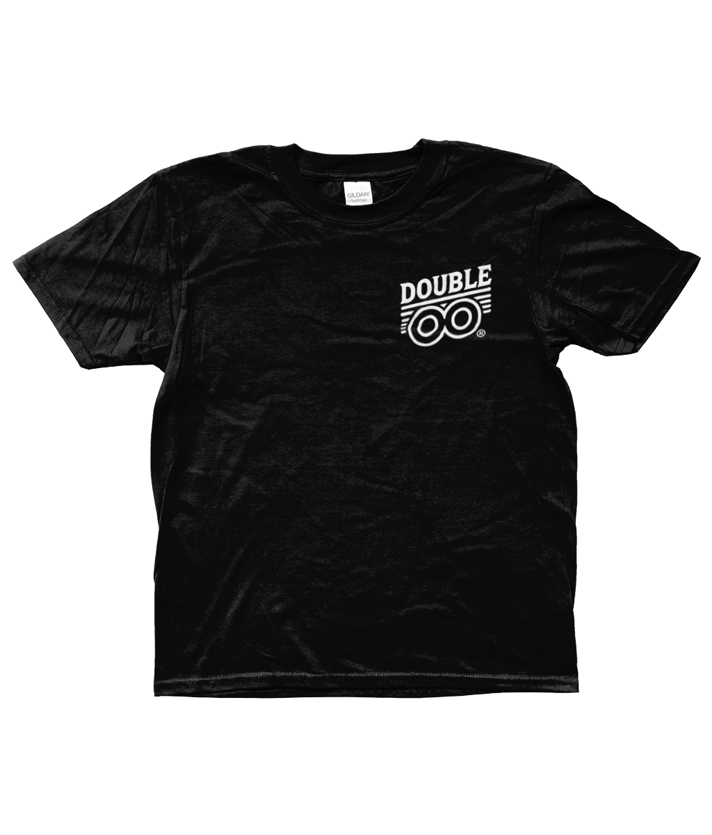 kids double O main logo t shirt black