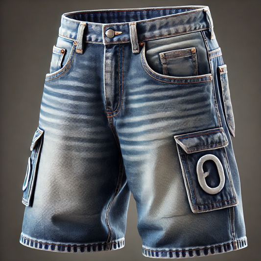 Double o logo main jeans shorts