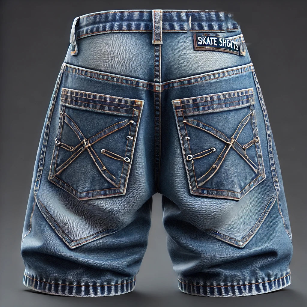 Double o logo main jeans shorts